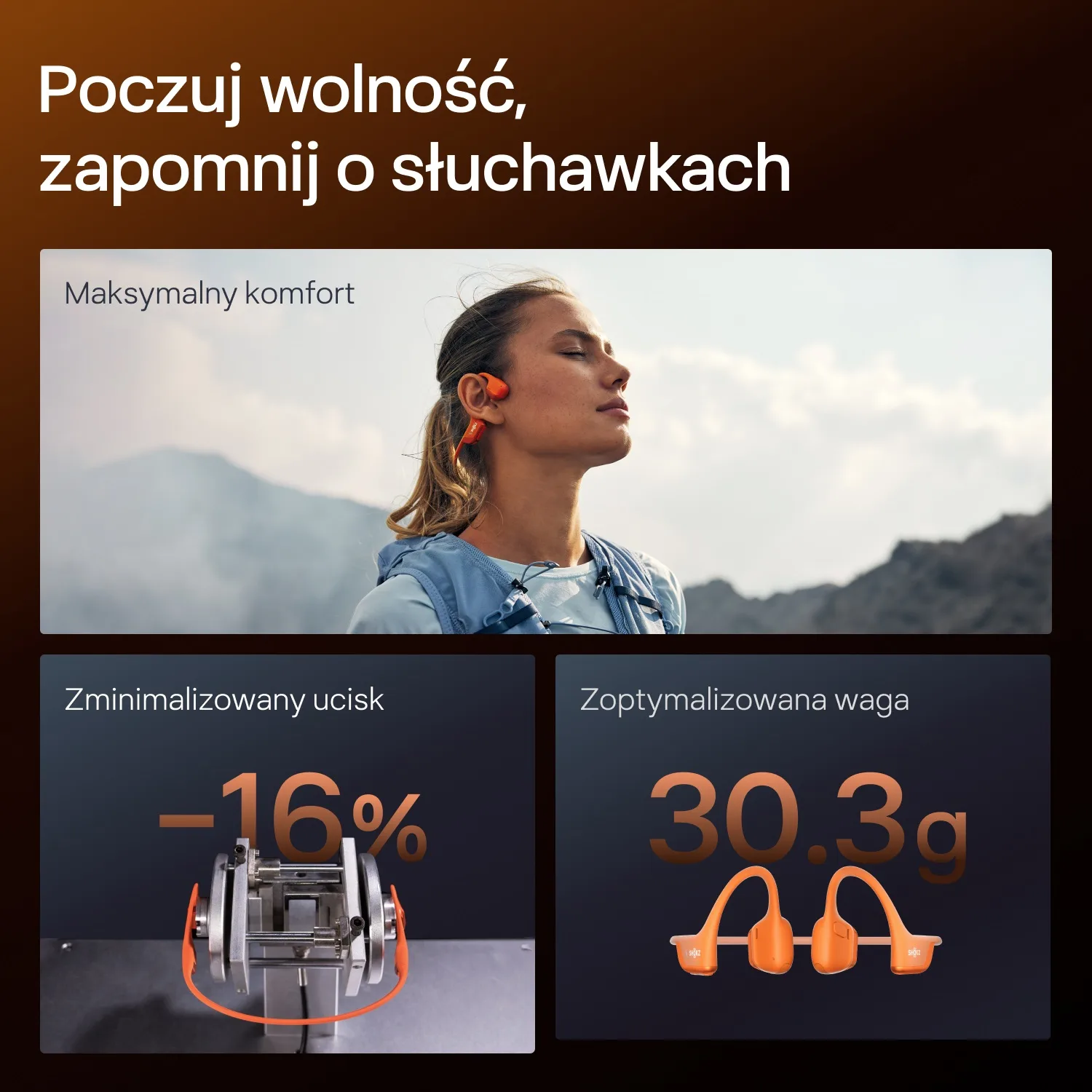Słuchawki Shokz OpenRun Pro 2 Orange