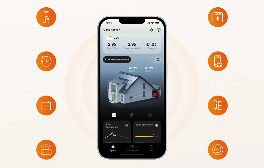 Керування мікроінвертором EcoFlow Stream 800W через застосунок