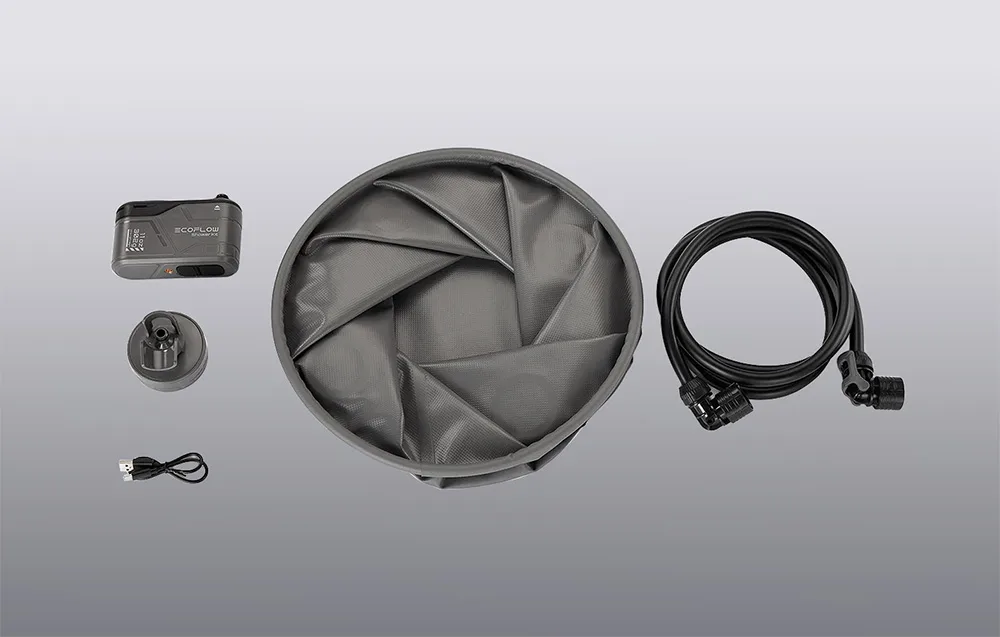 Pompka i akcesoria zestawu Ecoflow Shower Kit