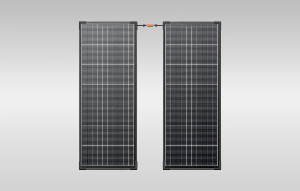 EcoFlow 130W solar panel kit compatible with MC4 and XT60 connectors