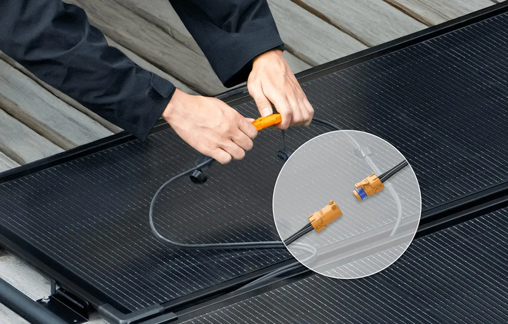 EcoFlow solar panel connectors for safe and reliable installation