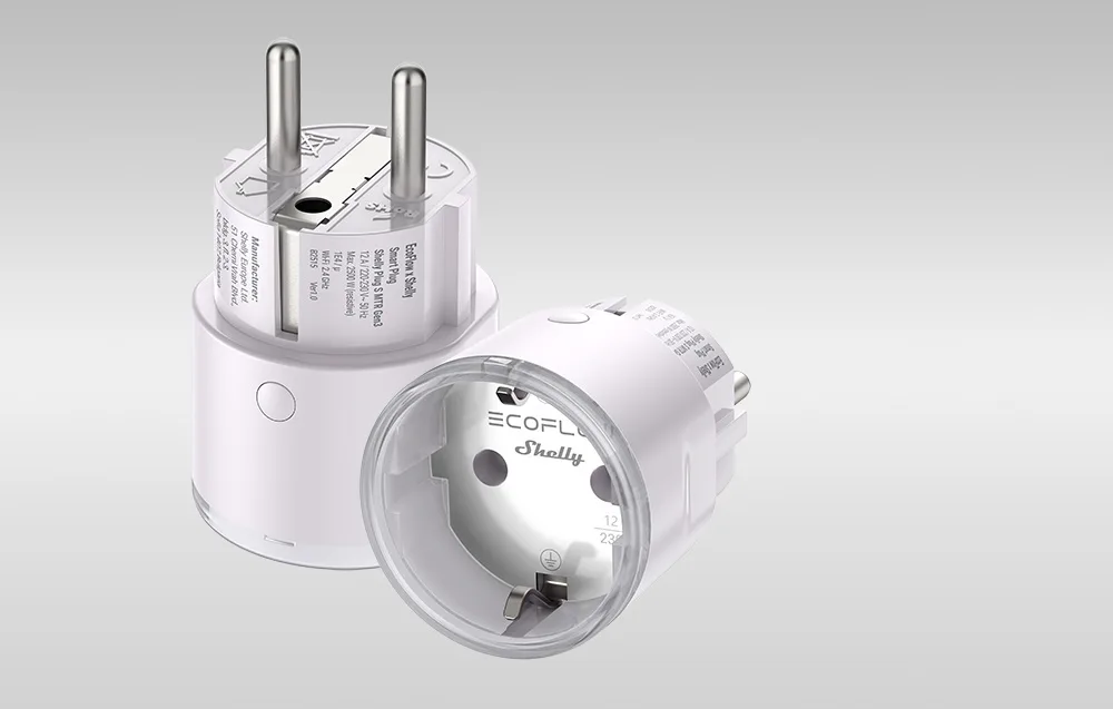 Gniazdko EcoFlow x Shelly Smart Plug kompatybilne z typem E i F
