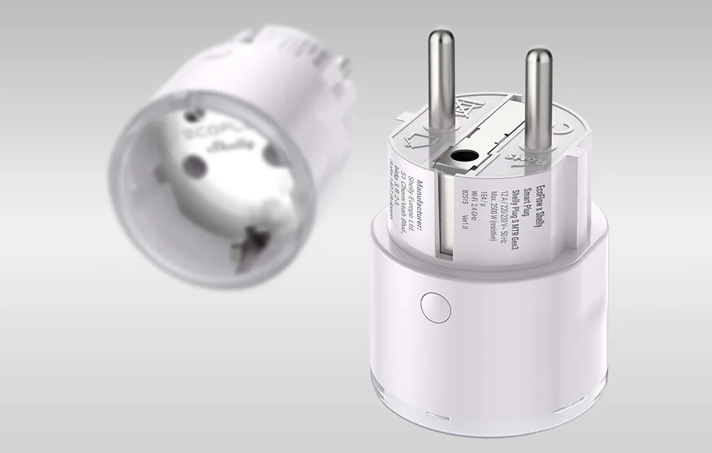 Bezpieczna konstrukcja gniazdka EcoFlow x Shelly Smart Plug