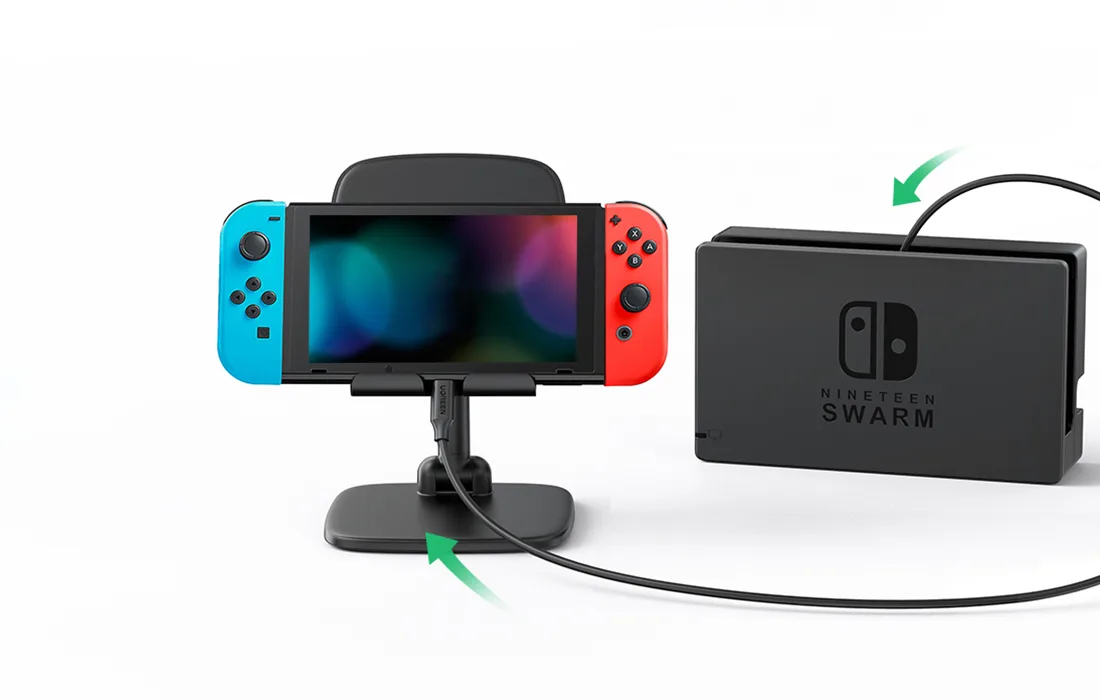Kabel UGREEN współpracujący z Nintendo Switch