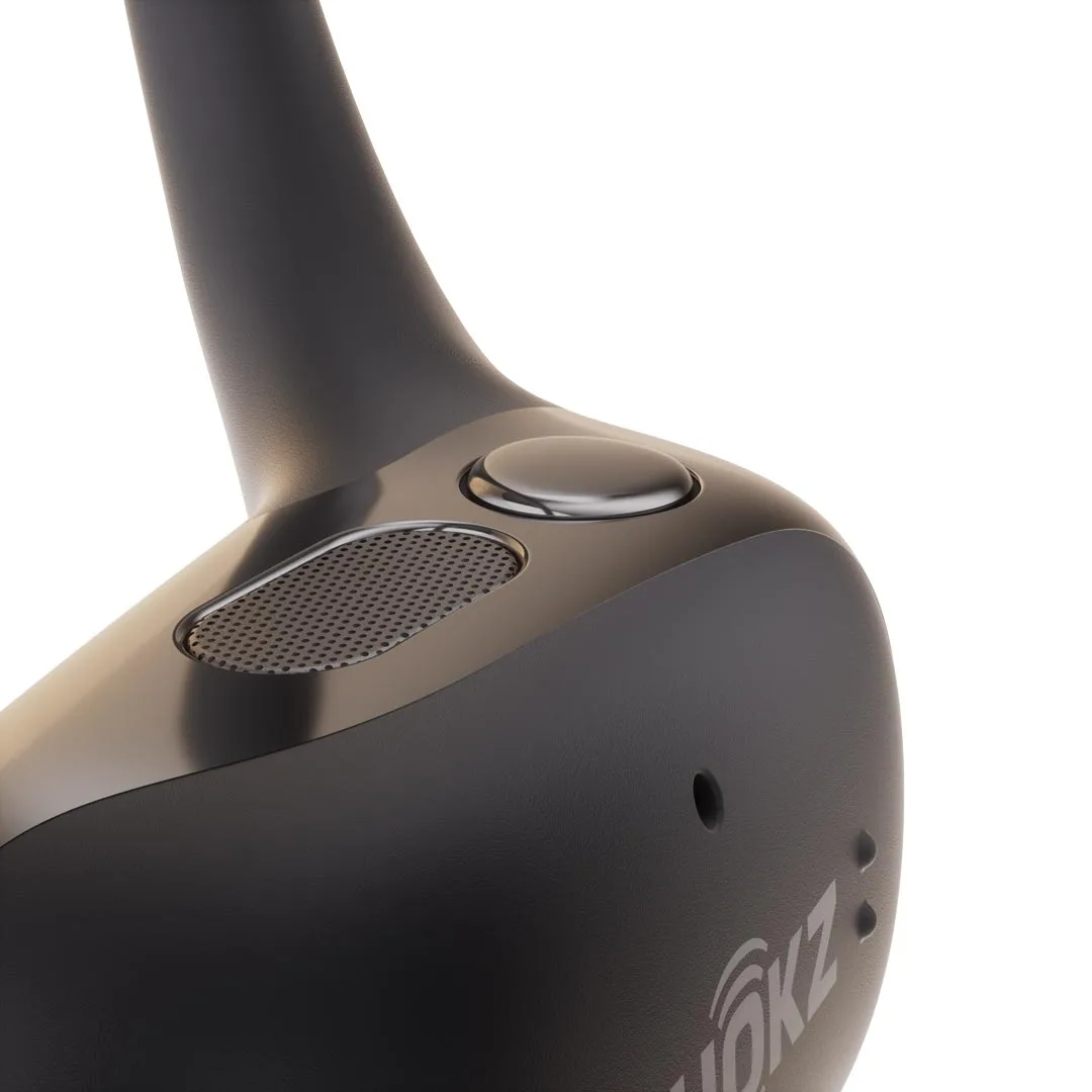 Shokz OpenFit 2 – fizyczne przyciski sterujące