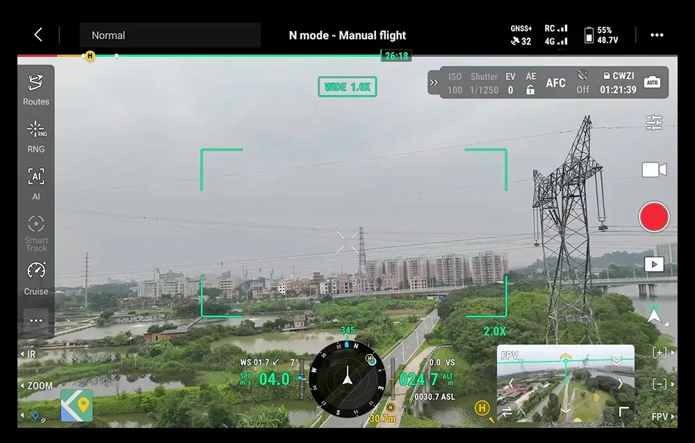 Inteligentne funkcje DJI Matrice 400
