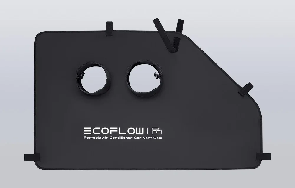 Close-up of the EcoFlow Wave Car Vent Seal with magnetic installation and insulated material