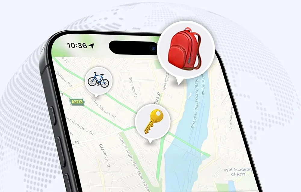 Obsługa lokalizatora w aplikacji Apple Find My