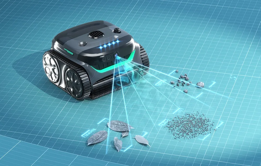 Wybot C2 Pro Vision pool cleaner with smart underwater navigation
