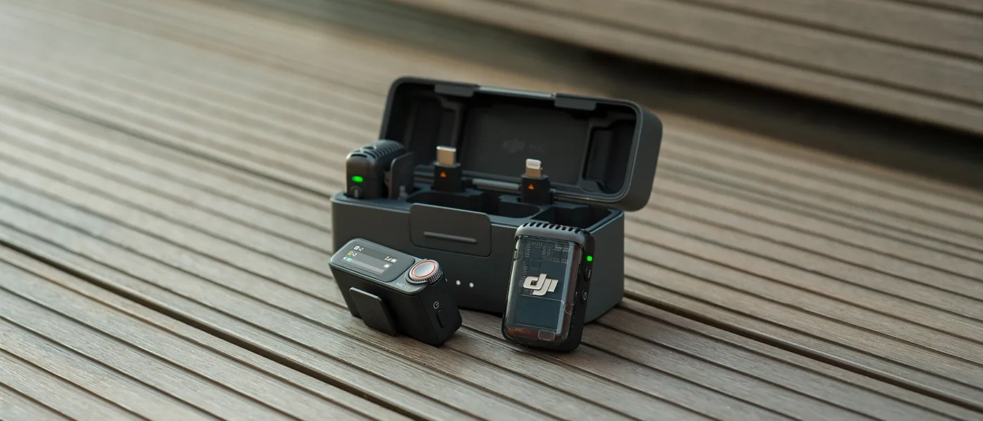 DJI Mic 2 Funkcjonalne etui w zestawie