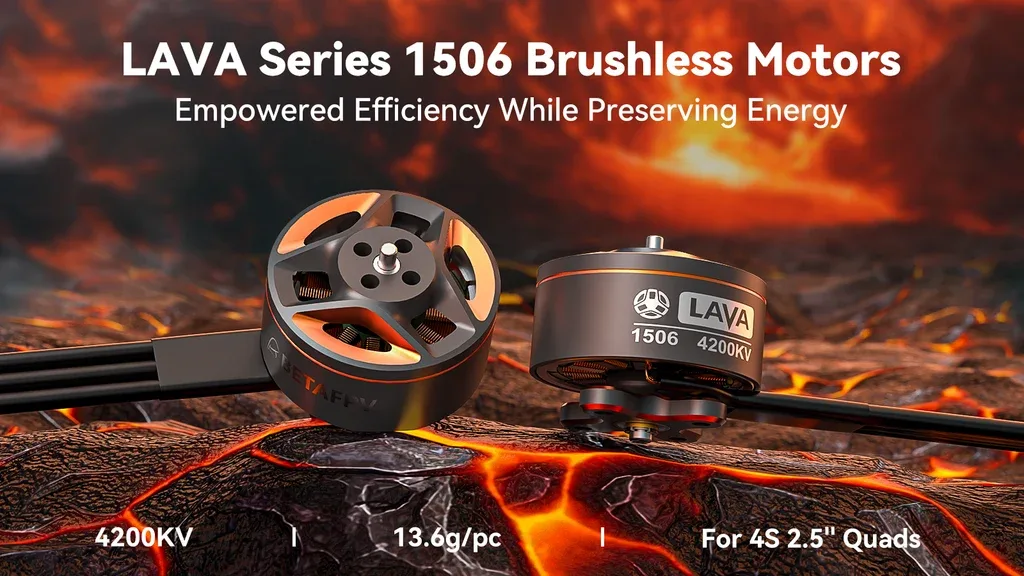 LAVA Series 1506 brushless motor for 2.5 inch 4S FPV quadcopters