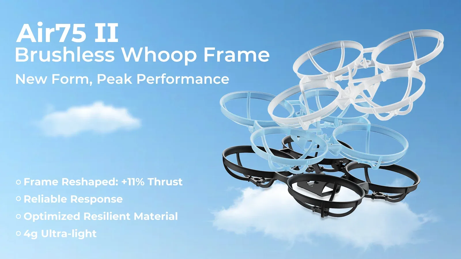 Air75 II Brushless Whoop Frame - nowa forma, szczytowa wydajność