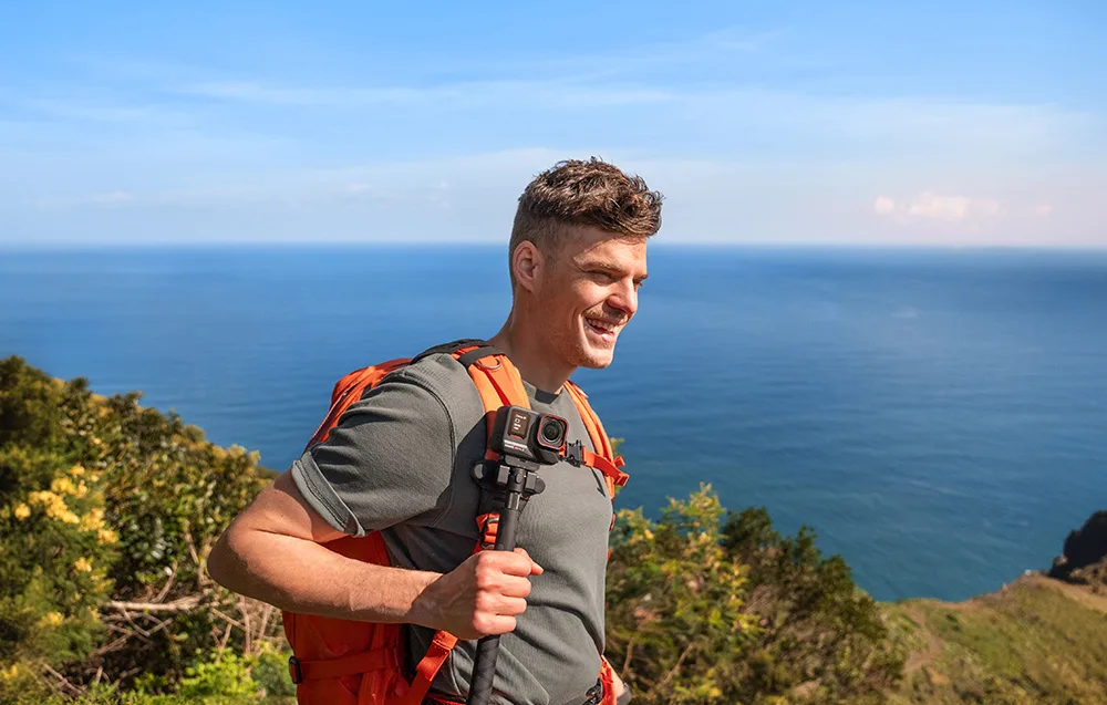 Kamera Insta360 Ace Pro 2 podczas nagrywania