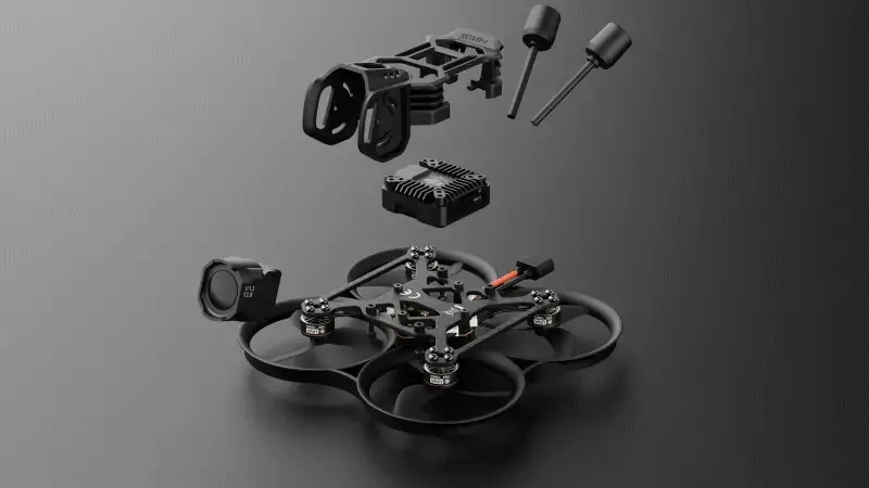 Uchwyt HD VTX do ramy BetaFPV Pavo20 Pro (czarny) | O4 Pro