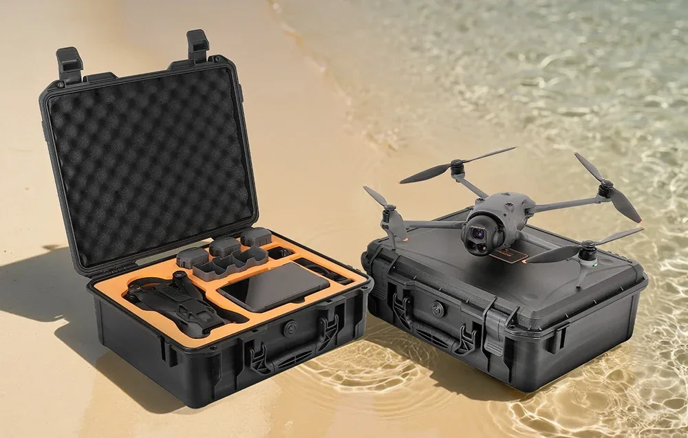 Foam interior of Sunnylife AQX-20 case for DJI Mavic 4 Pro accessories