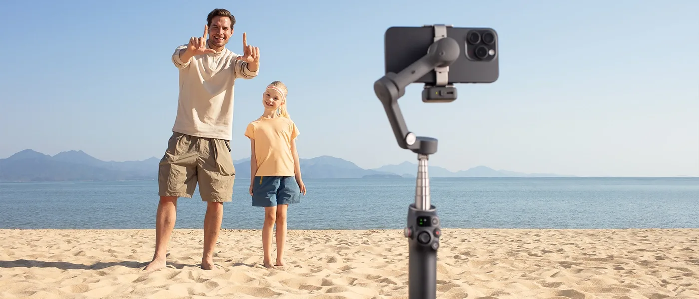 DJI Osmo Mobile 7P gesture controls and intuitive operation