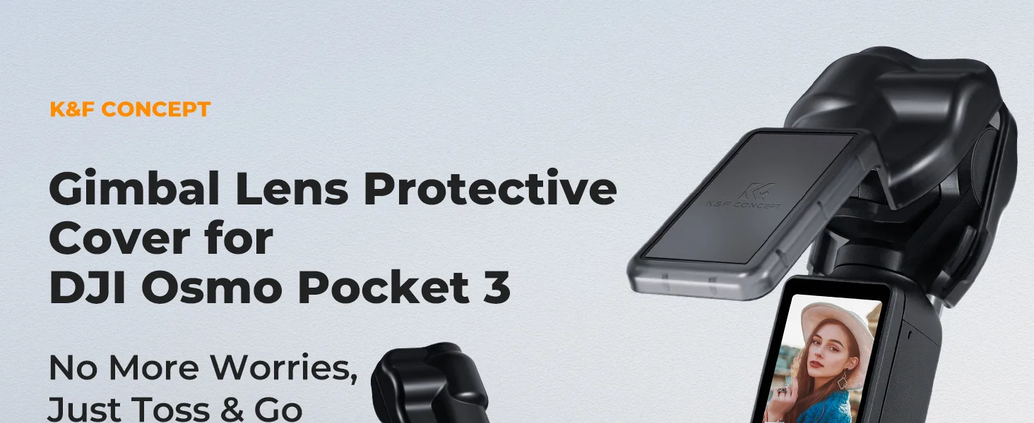 K&F Concept lens cover for DJI Osmo Pocket 3 - front view