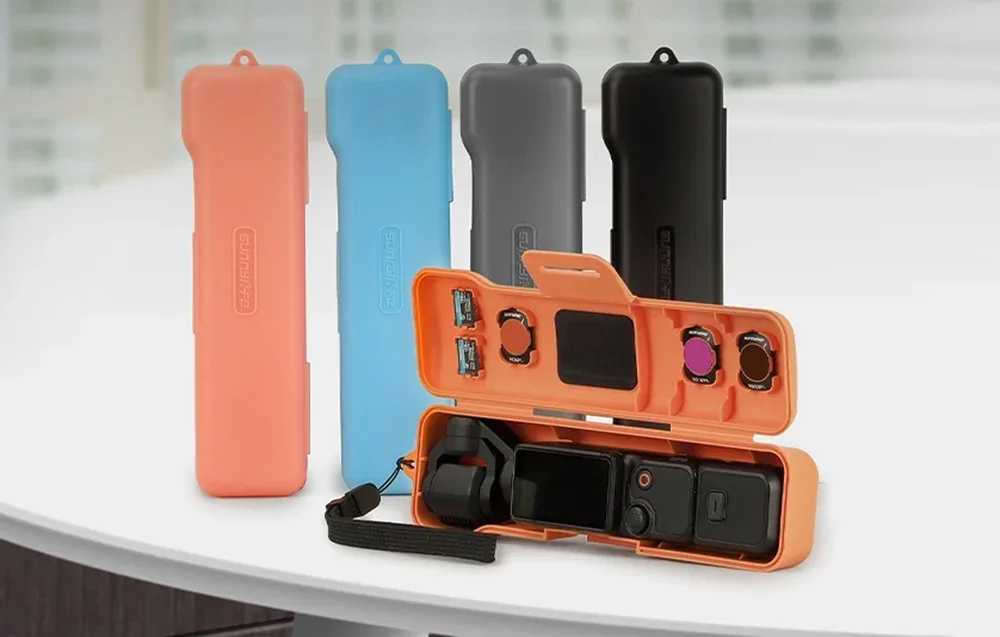 Etui ochronne Sunnylife z paskiem do Osmo Pocket 3 (szare)
