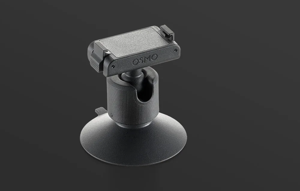 Magnetyczny adapter kulowy DJI Osmo Nano ukazany pod kątem z prawej strony, z widocznym zaczepem u podstawy