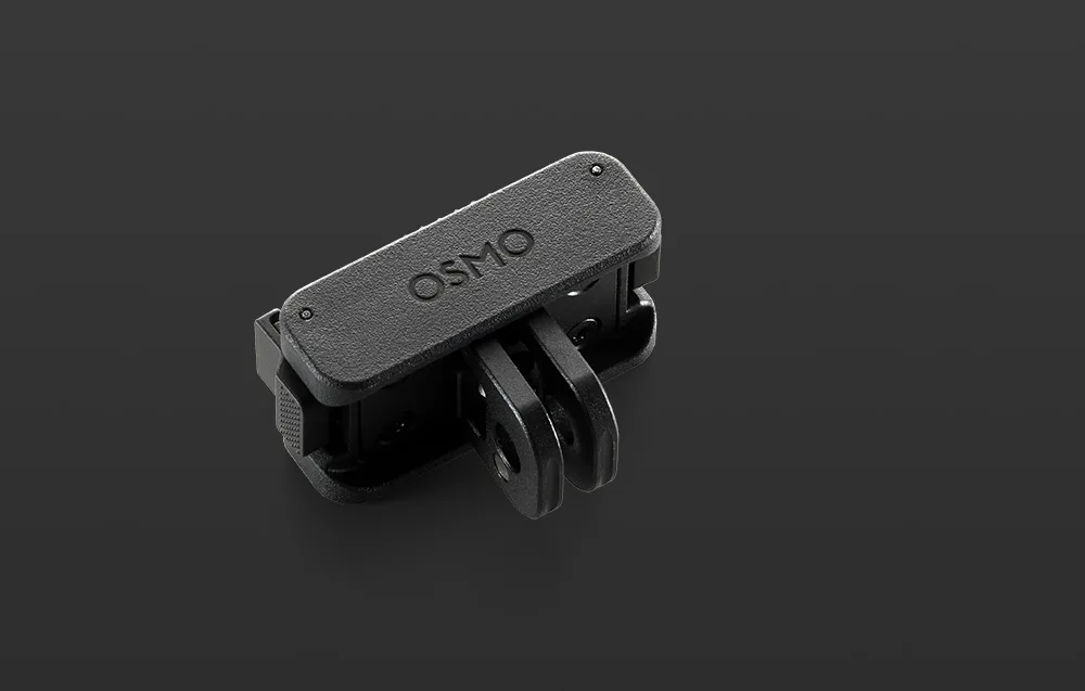 Двосторонній магнітний тримач DJI Osmo, вид збоку під кутом, із вилкоподібним кріпленням унизу