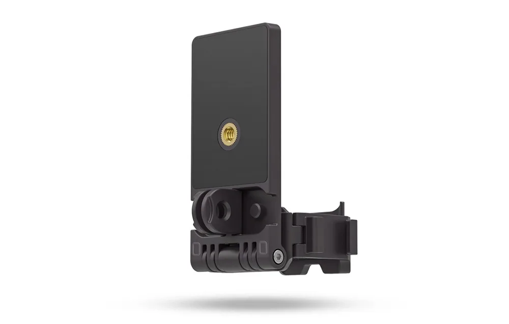 Black Sunnylife 761V3 magnetic mount adapter with tripod thread on a white background