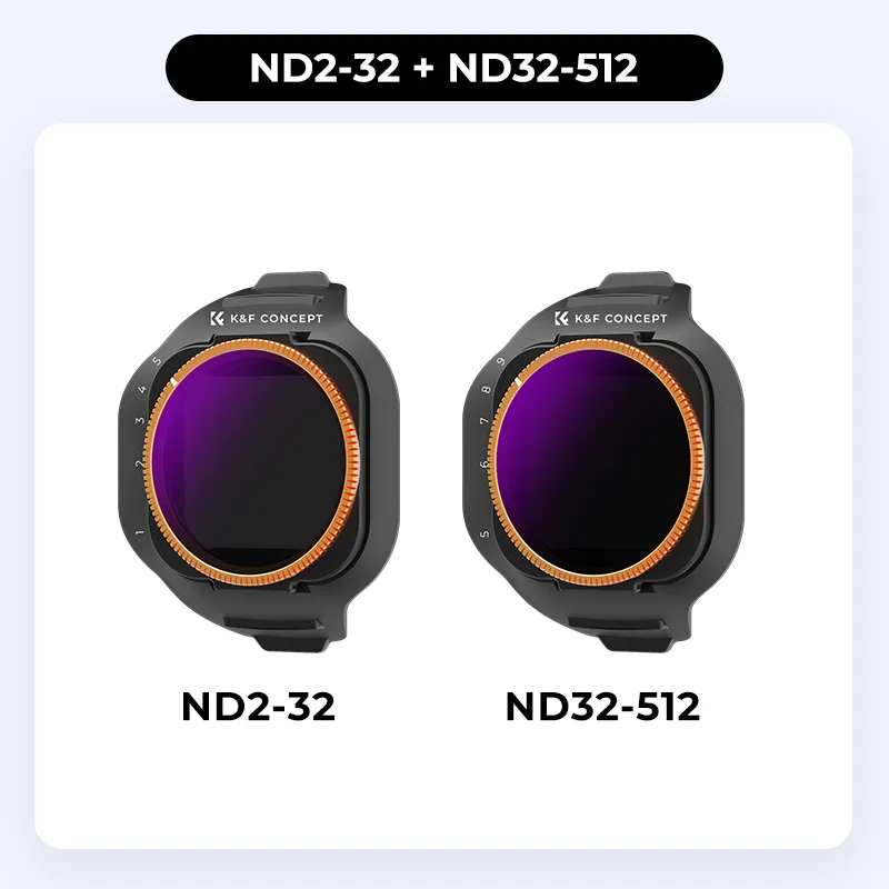 Набір із 2 фільтрів VND2-32 + VND32-512 K&F Concept для дрона DJI Mini 5 Pro