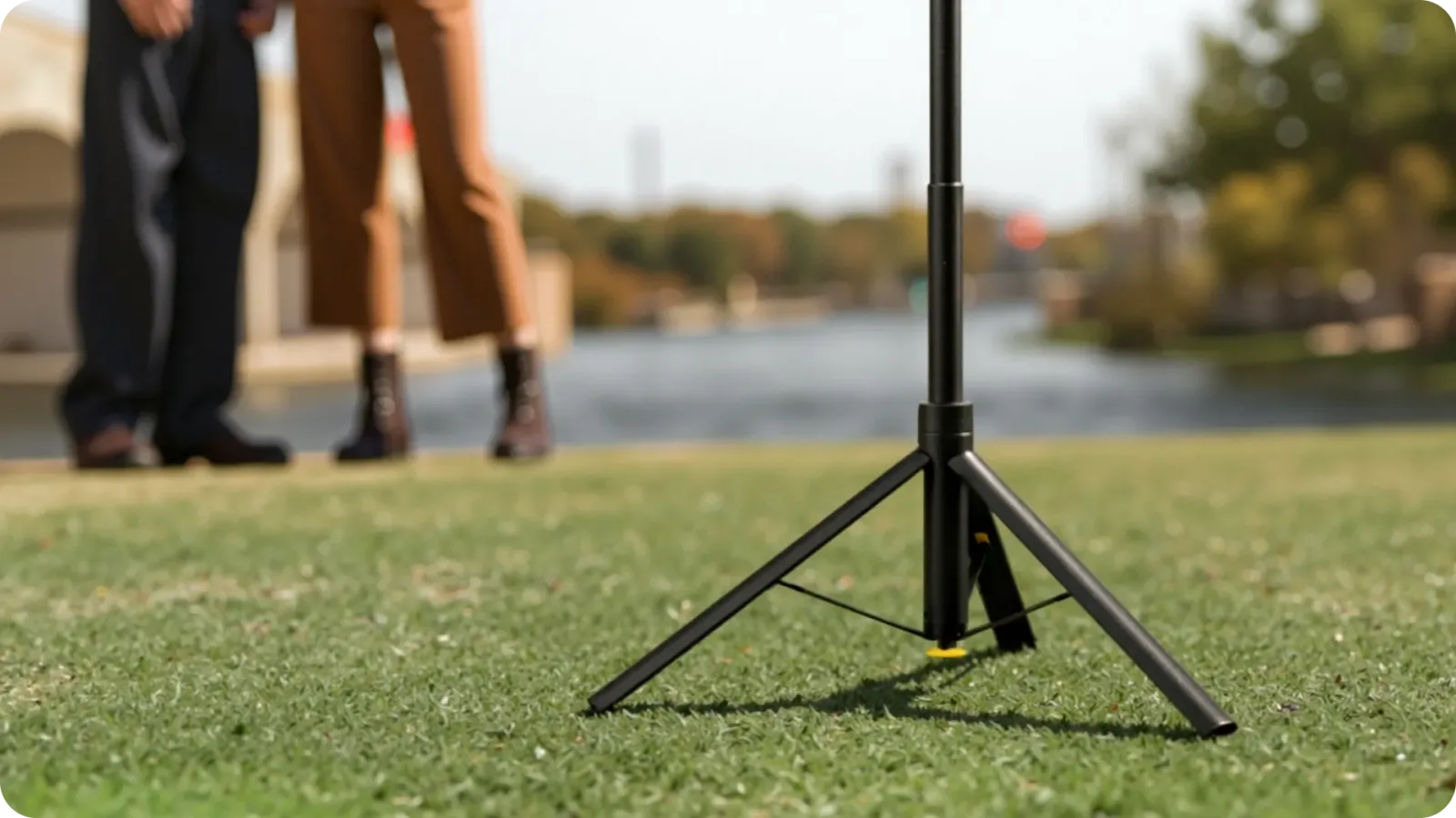 Insta360 Throwpod, встановлений на відкритій місцевості