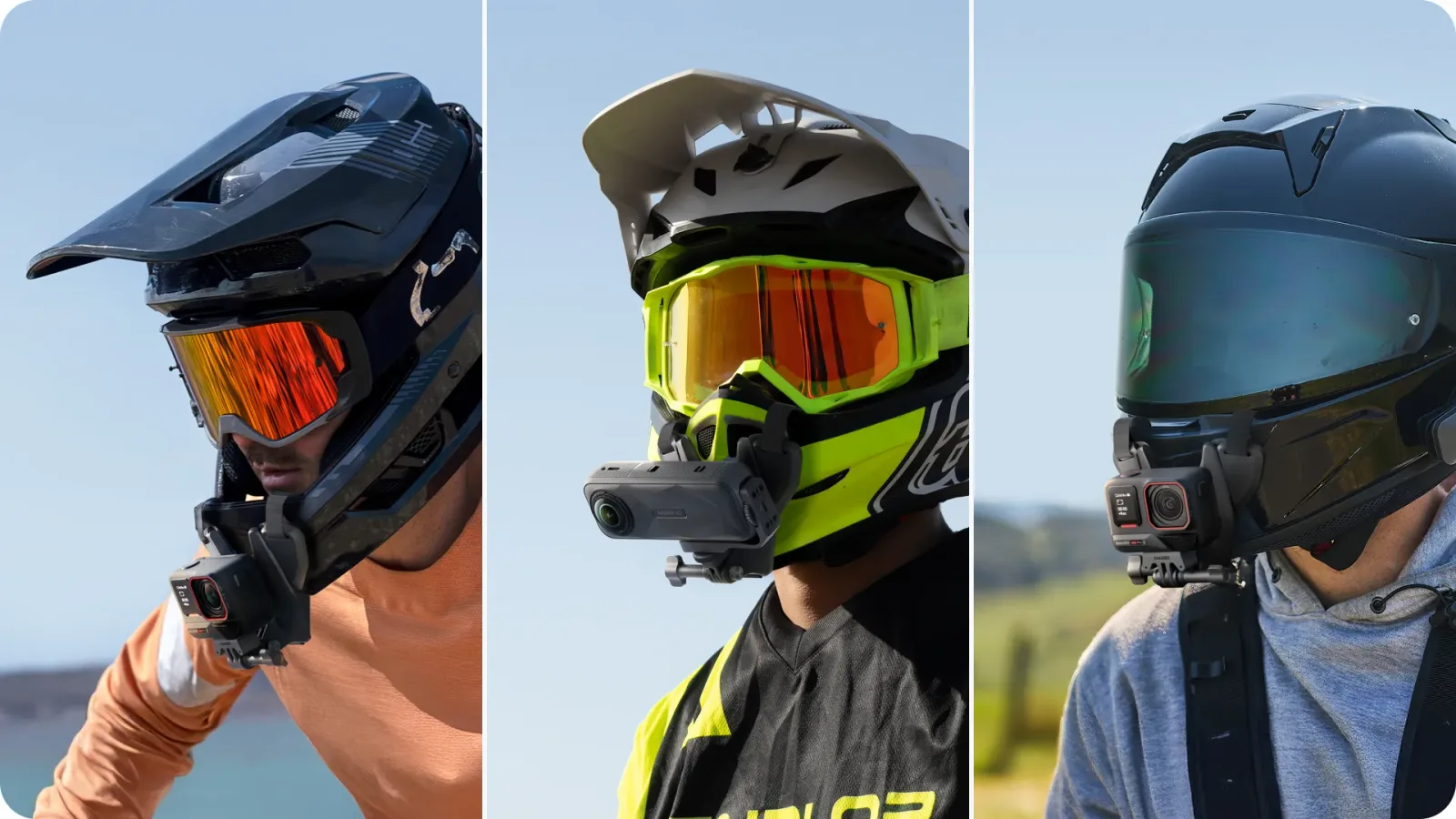 Stable helmet installation with Insta360 Helmet Chin Mount 2.0