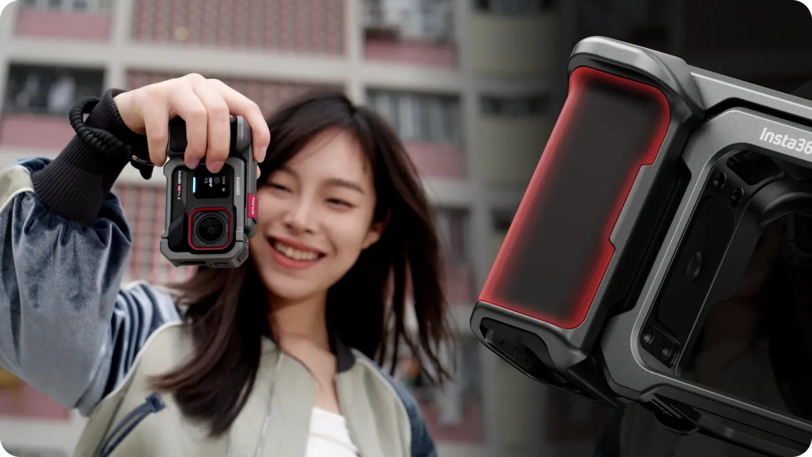 Aluminiowy grip Insta360 Xplorer dla stabilnych ujęć