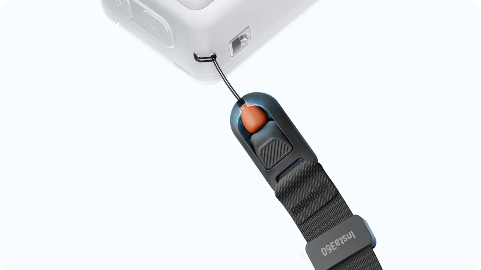 Solidny system blokady paska na nadgarstek Insta360