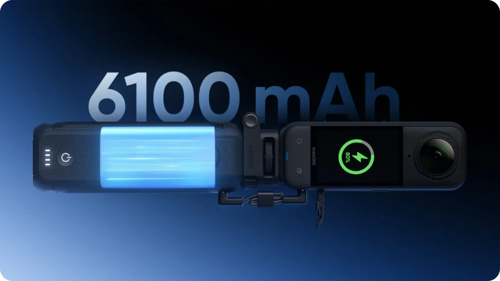 Uchwyt z baterią 6100mAh dla Insta360