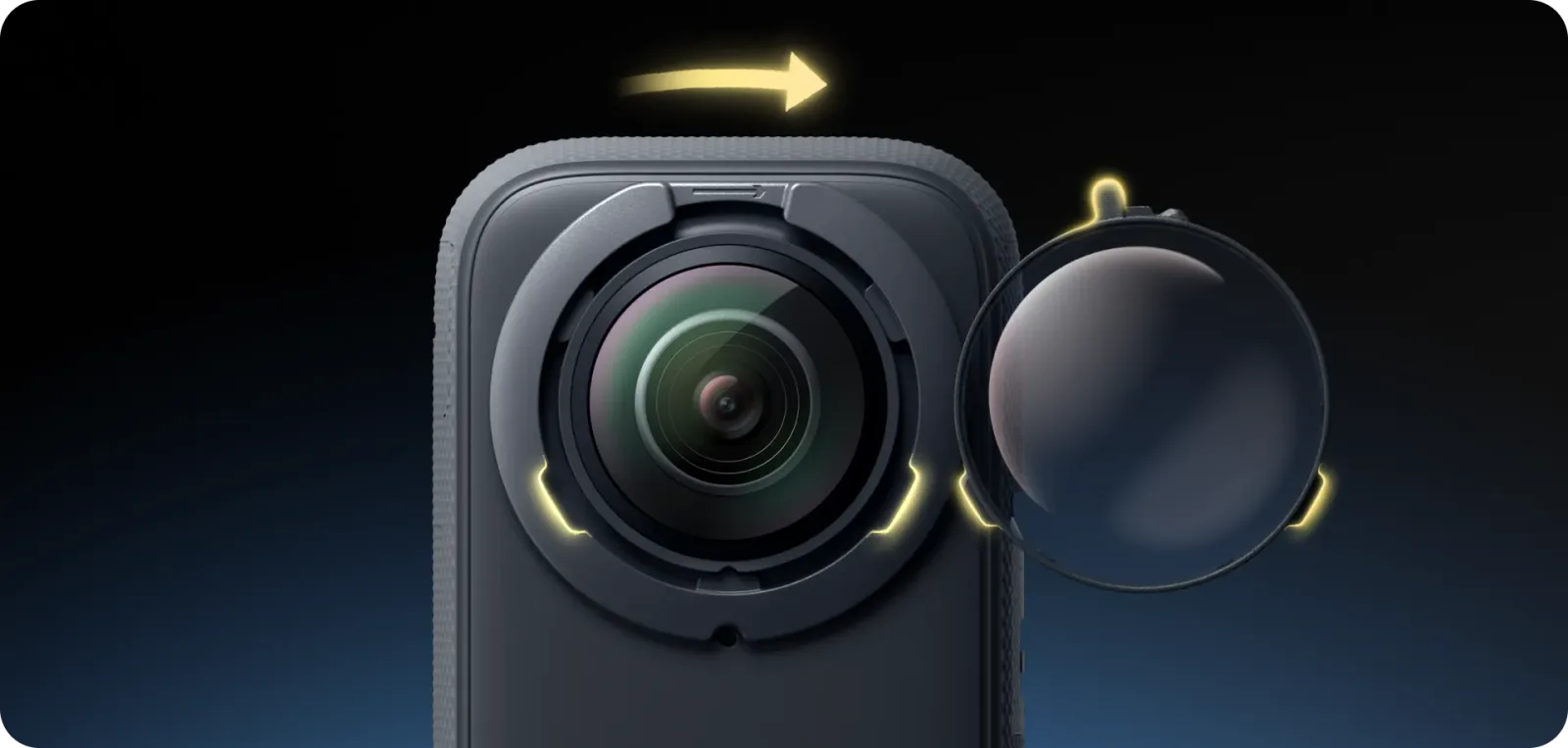 Easy and secure installation of Insta360 X3 removable lens guards