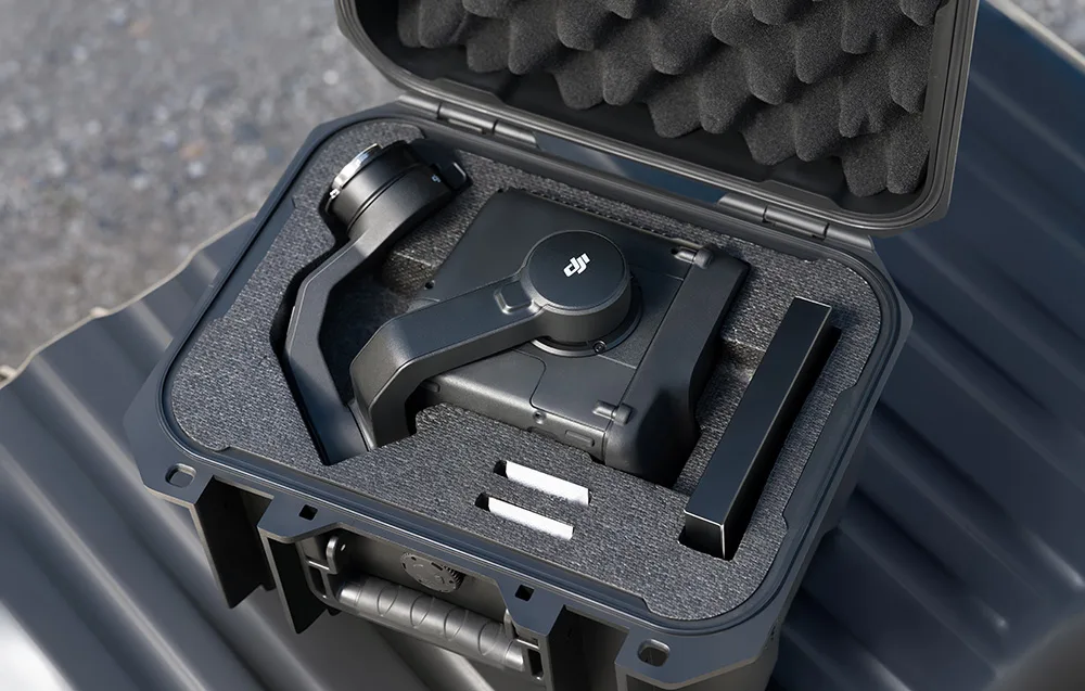 DJI Zenmuse L3 camera inside an open transport case