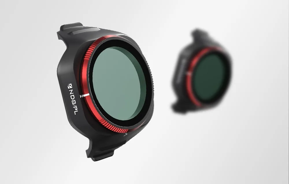 Фільтр ND/PL Freewell для DJI Mini 5 Pro з червоною рамкою на світлому фоні