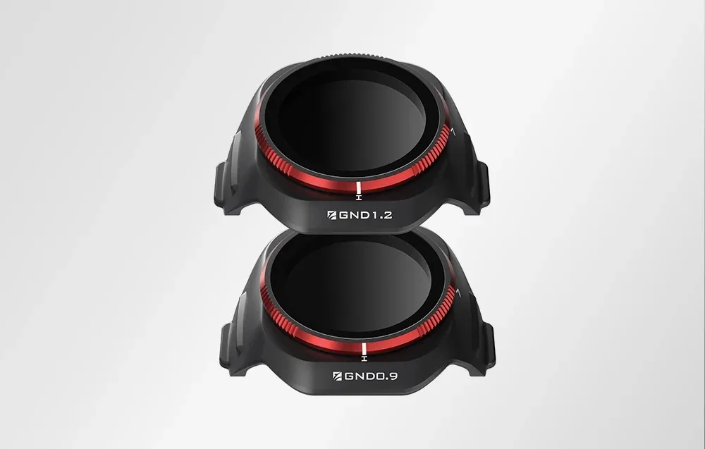 Top view of Freewell GND0.9 and GND1.2 gradient filters for DJI Mini 5 Pro
