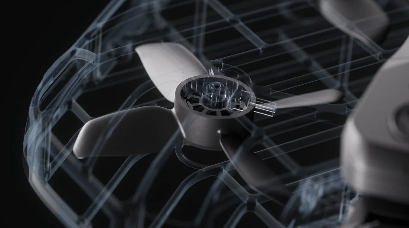 HoverAir X1 PRO low-noise propeller design