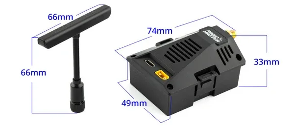 Розміри модуля RadioMaster Ranger Micro 2.4GHz ELRS RF