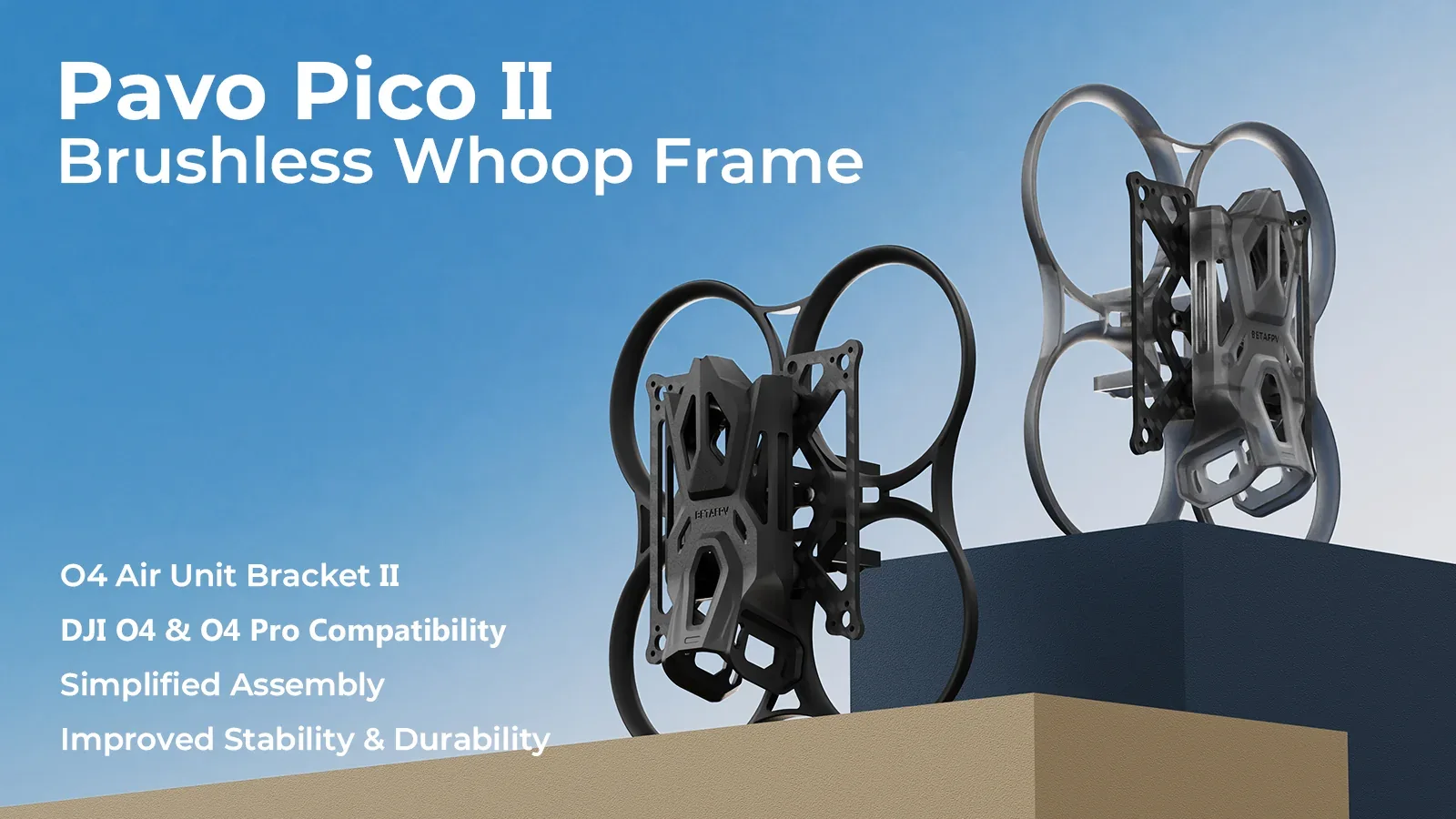 BetaFPV Pavo Pico II Brushless Whoop frame for DJI O4 Unit