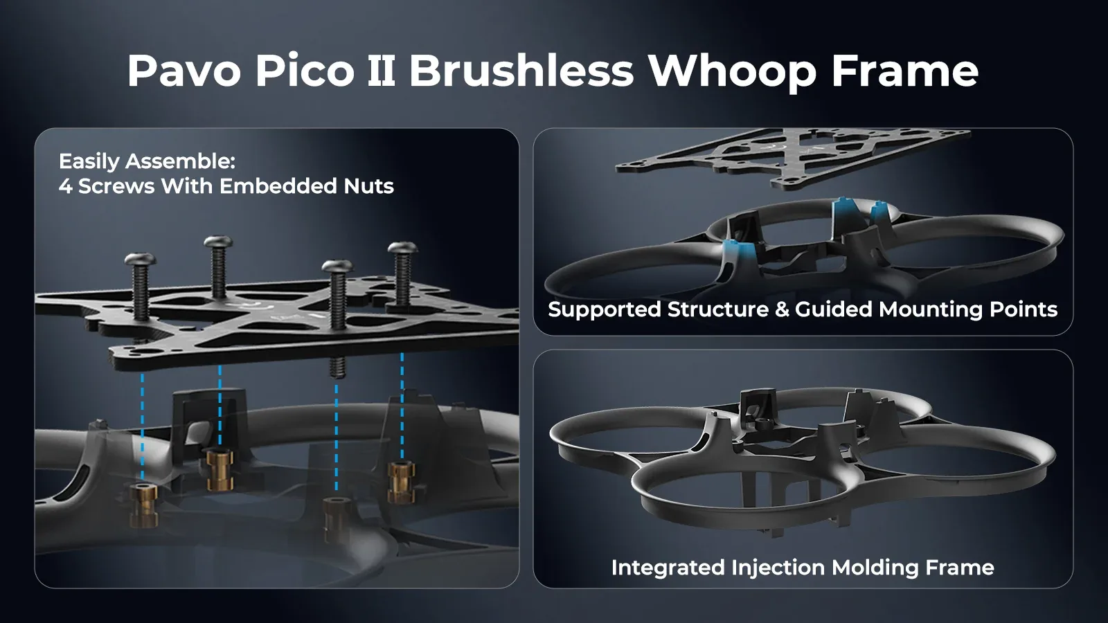 BetaFPV Pavo Pico II frame features