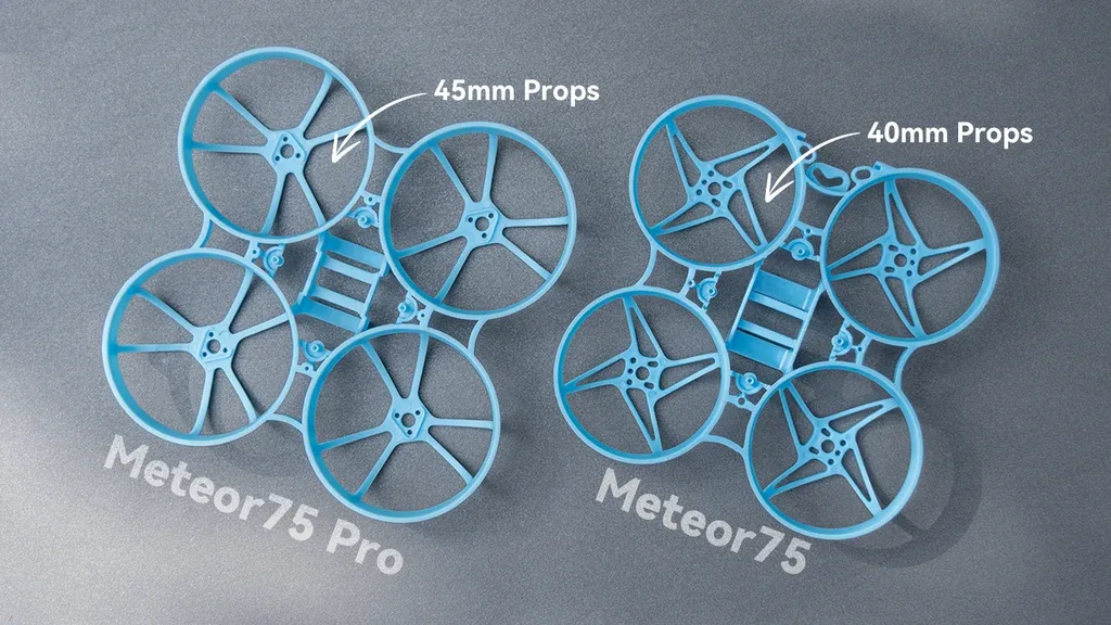Reinforced motor mount design on BetaFPV Meteor75 Pro frame