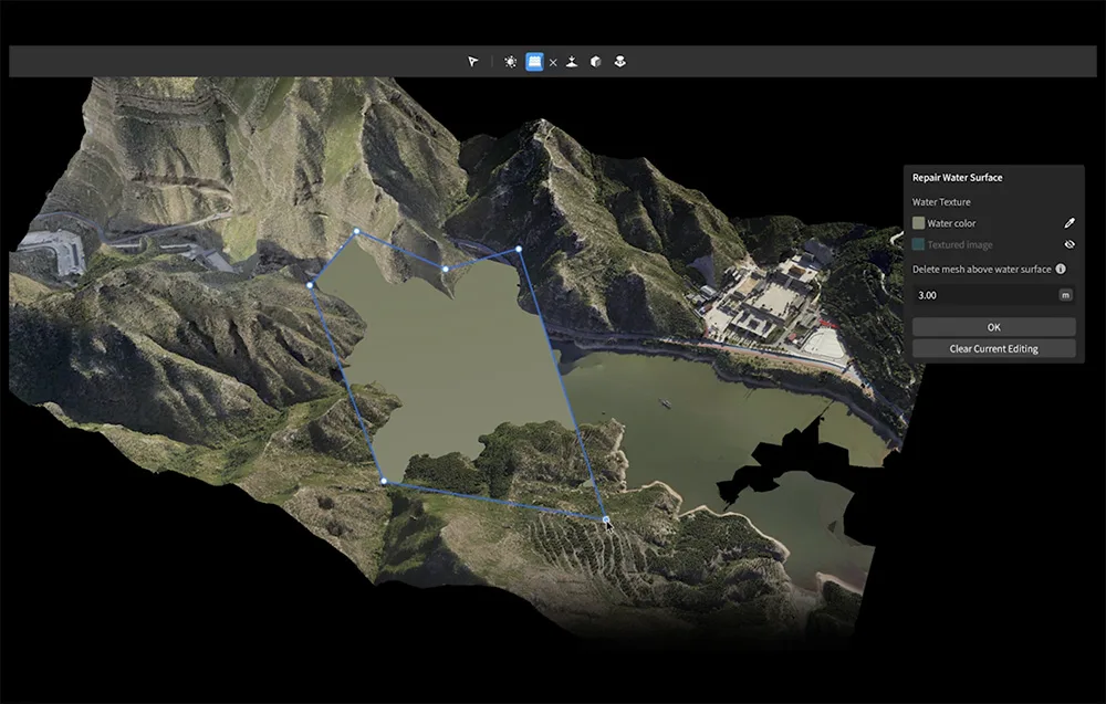Візуалізація хмари точок у програмі DJI Modify
