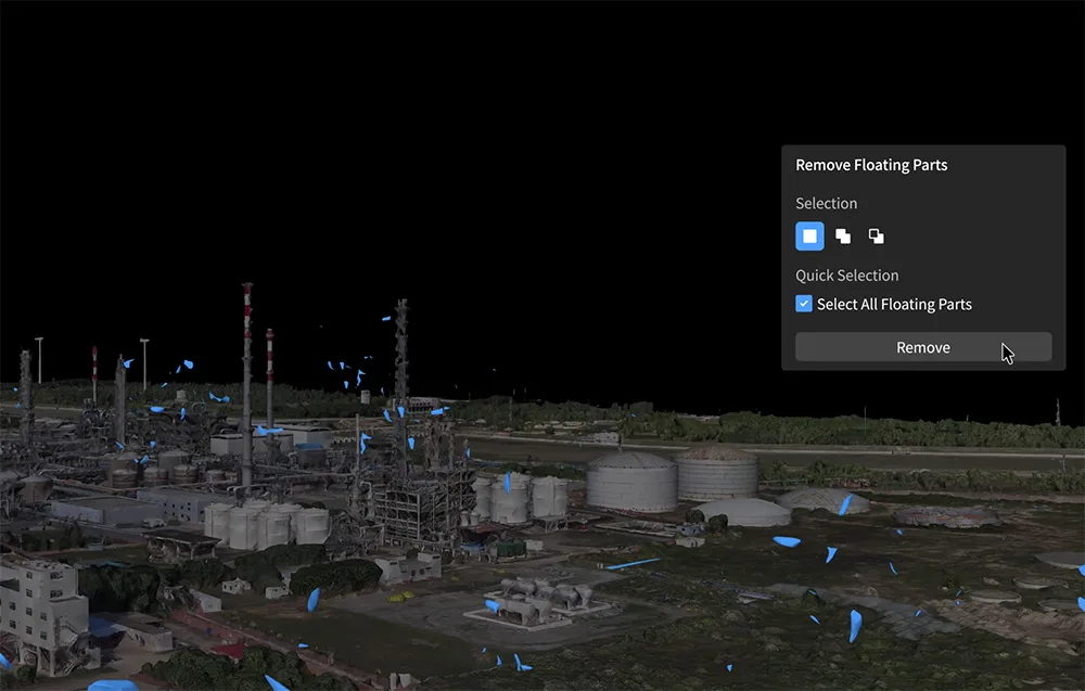 Генерація моделей рельєфу на основі хмар точок у DJI Modify