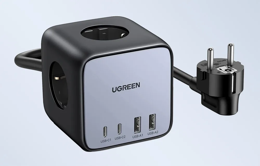 Мережевий подовжувач-куб UGREEN CD268 65W чорний