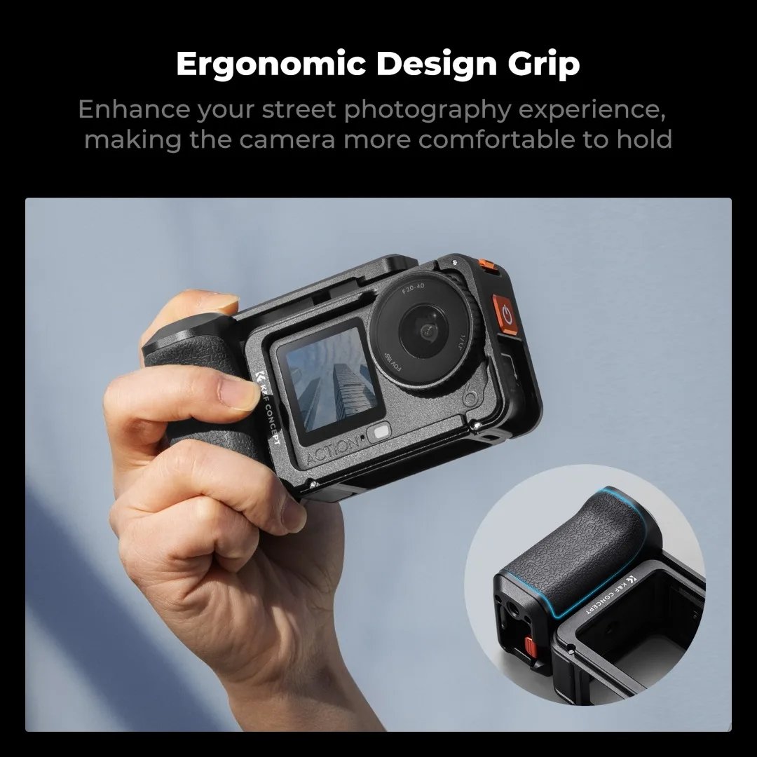 Zestaw uchwytów z klatką marki K&F Concept do DJI Osmo Action 6 KF12.0036-2_MegaDron