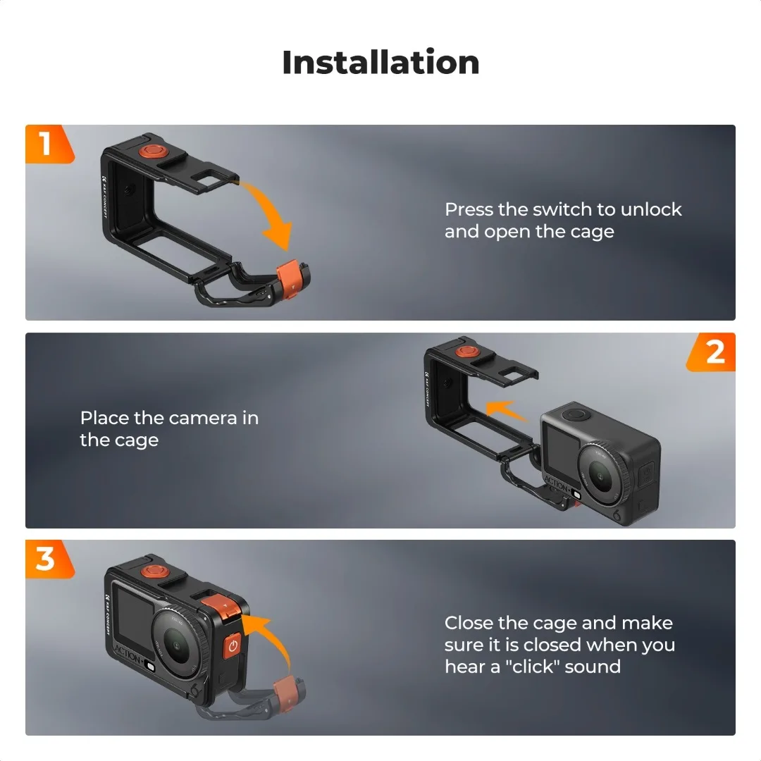 Obudowa do DJI Osmo Action 6 marki K&F Concept KF12.0026-7_MegaDron