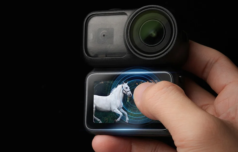 Touch-responsive screen protector for DJI Osmo Nano camera
