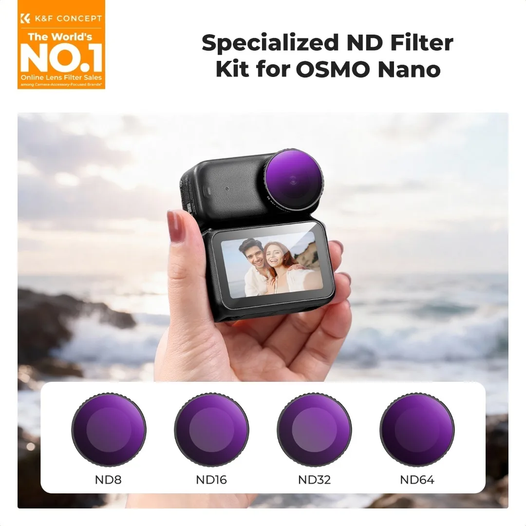 Zestaw 4 filtrów ND K&F Concept do kamery DJI Osmo Nano SKU.2702-2_MegaDron