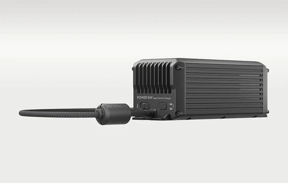 DJI Power 1kW car charger installed in vehicle power system
