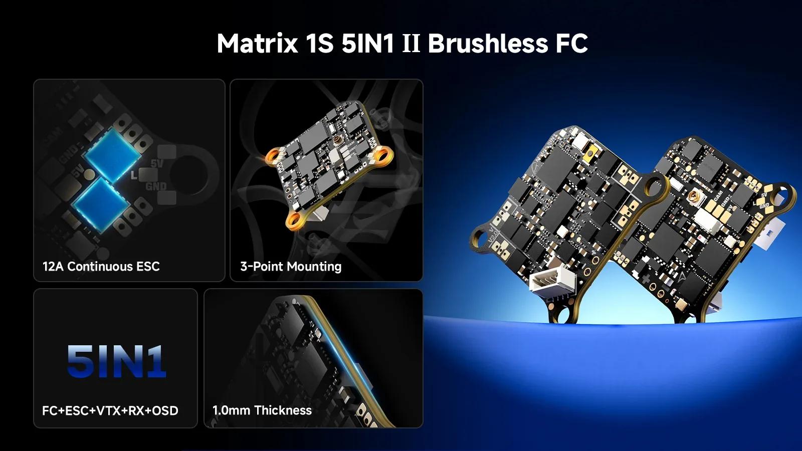 Matrix 1S 5IN1 II flight controller for BetaFPV Air75 II
