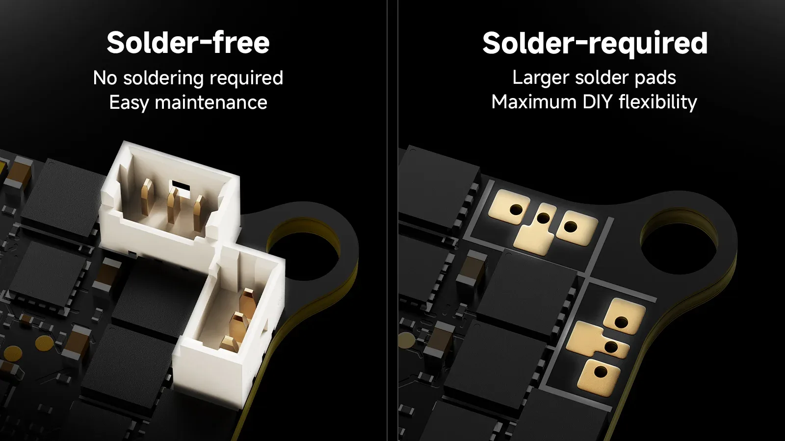 BetaFPV Matrix 1S solder-free and solder-required versions